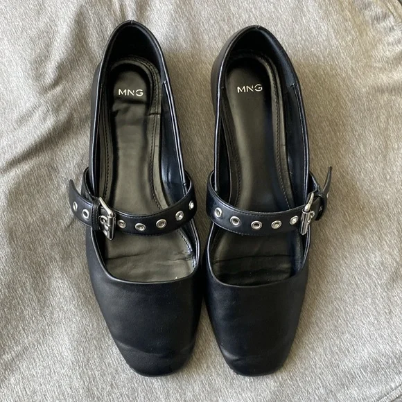 Mango Studded Buckle Ballet Flat - Picture 3 of 5